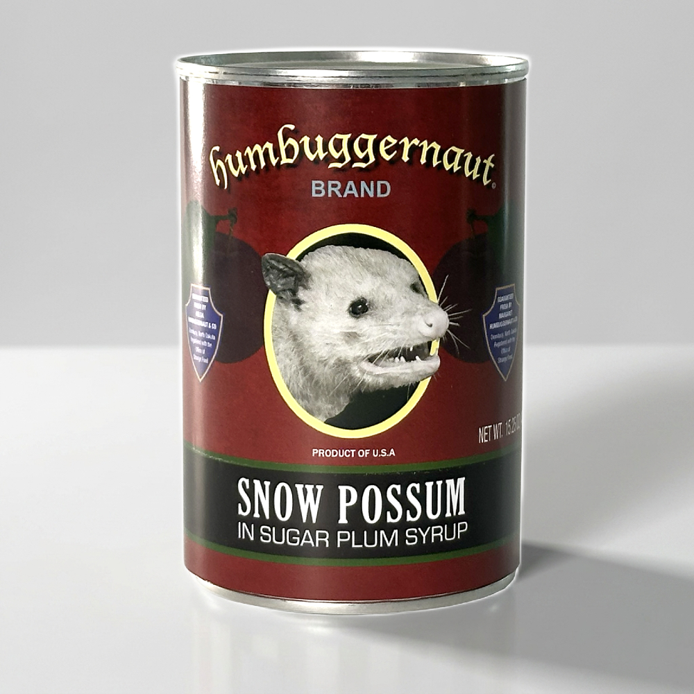 Snow Possum in Sugar Plum Syrup